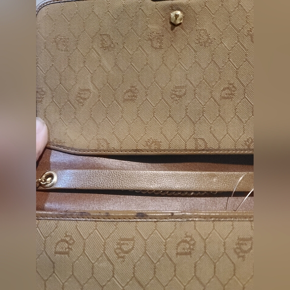 Christian Dior Vintage Tan Leather Shoulder Bag | Gold Chain | Made in France - Picture 4 of 9